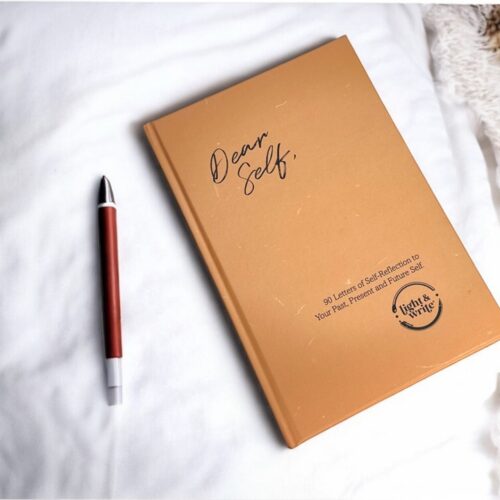 Alternative view of Dear Self: Light & Write Candle & Journal Gift Set