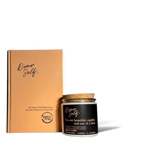 Dear Self: Light & Write Candle & Journal Gift Set